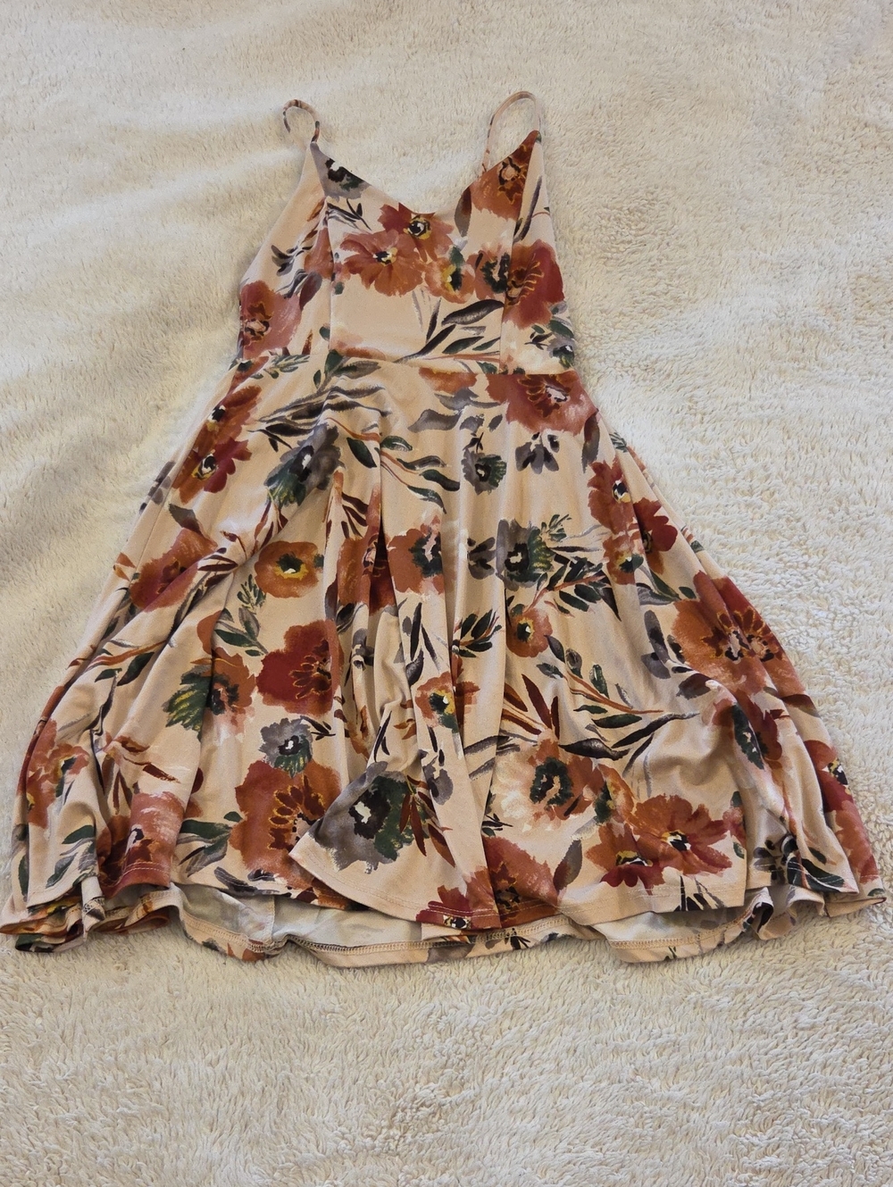 Pink Floral Mini Dress